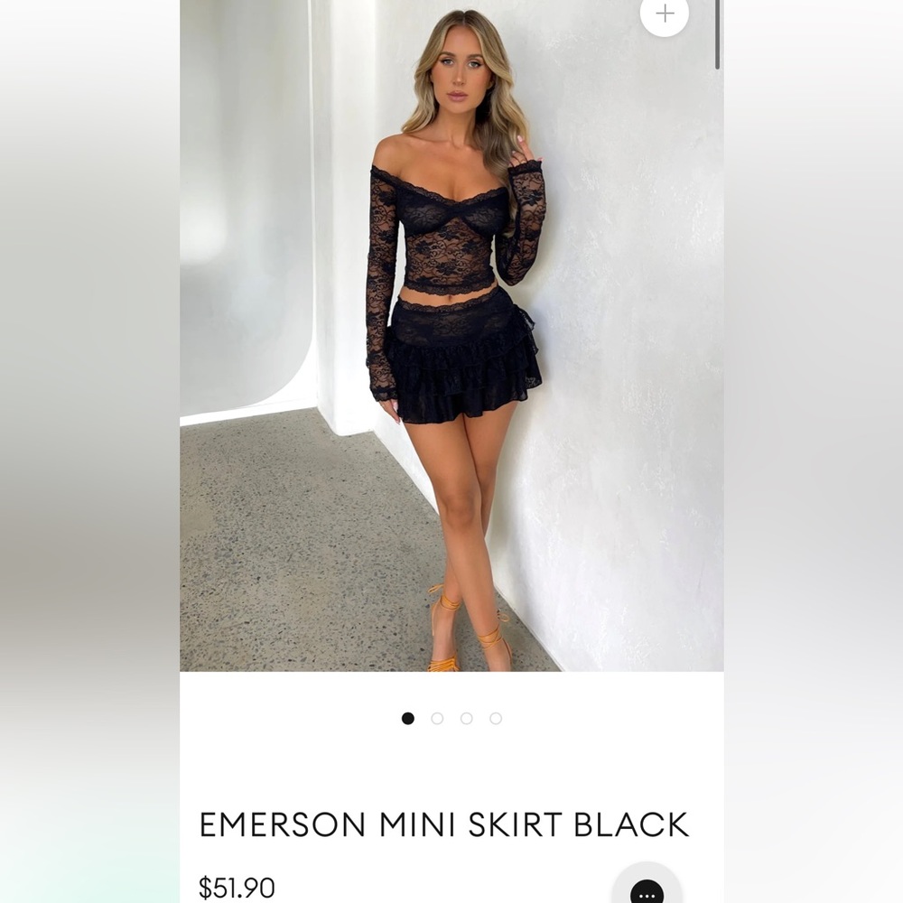 OUTCAST black mini skirt